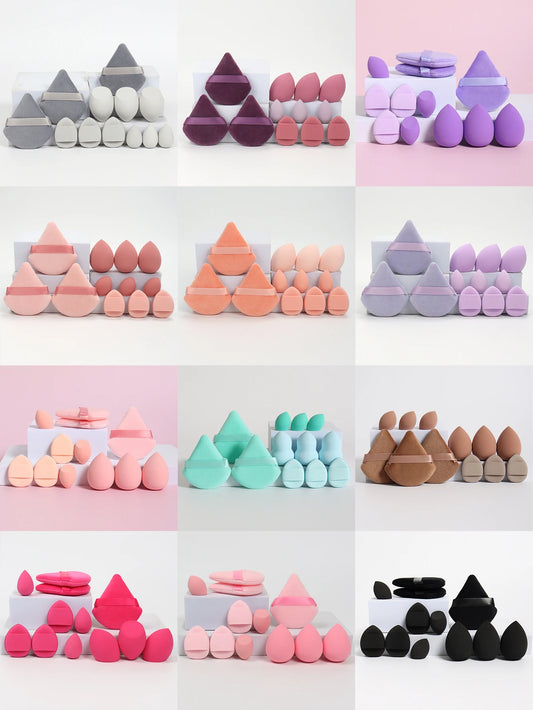 Makeup Sponge & Puff Kit for All-Purpose (12 PCS)