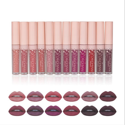 Matte Velvet Lipstick Set (12-Piece)