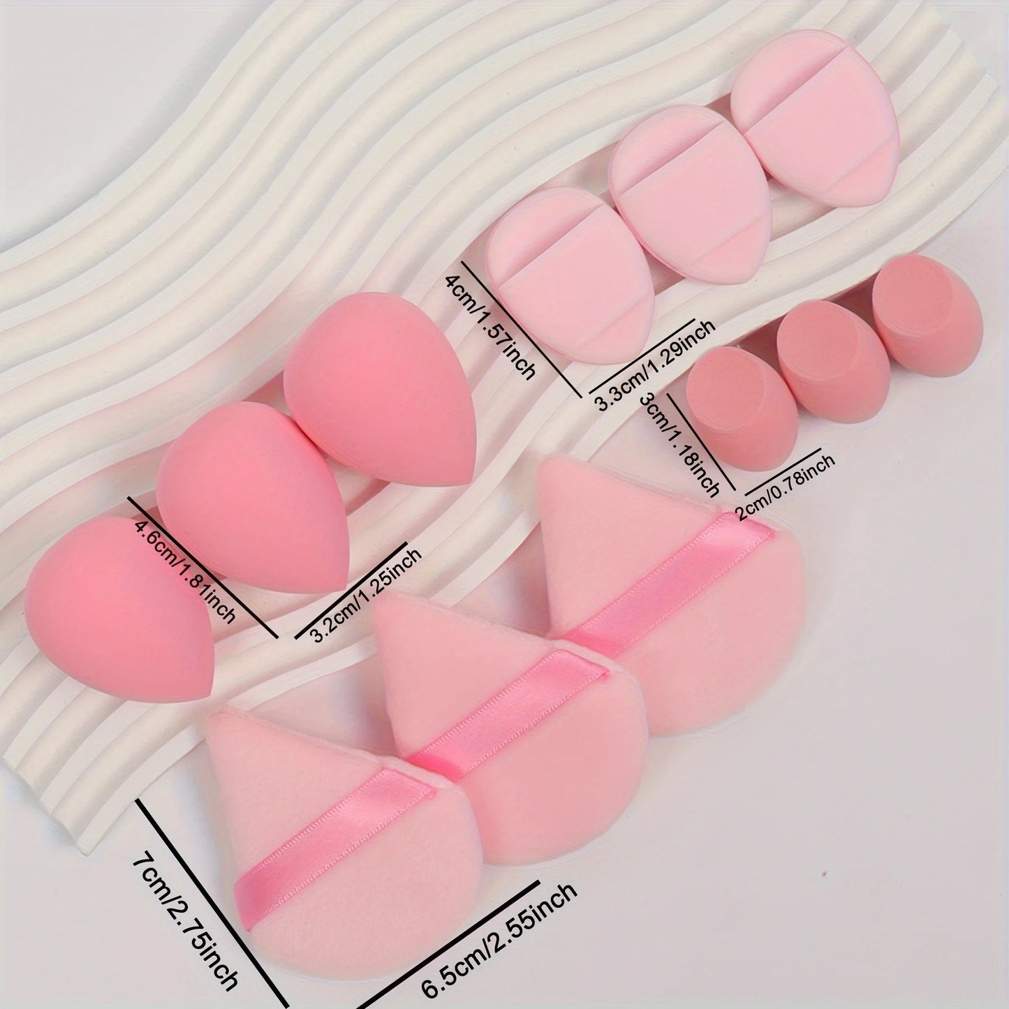 Makeup Sponge & Puff Kit  for All-Purpose (12 PCS)