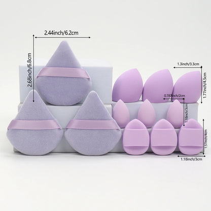 Makeup Sponge & Puff Kit  for All-Purpose (12 PCS)
